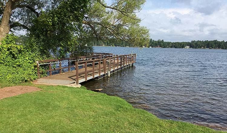 Torpy Park swimming hole near Minocqua, Wisconsin