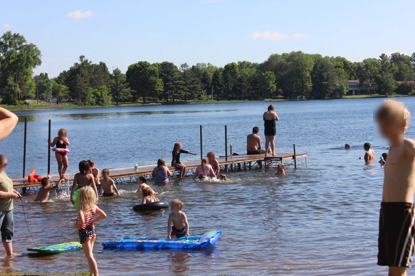 Amery Swimming Beach swimming hole near Amery, Wisconsin