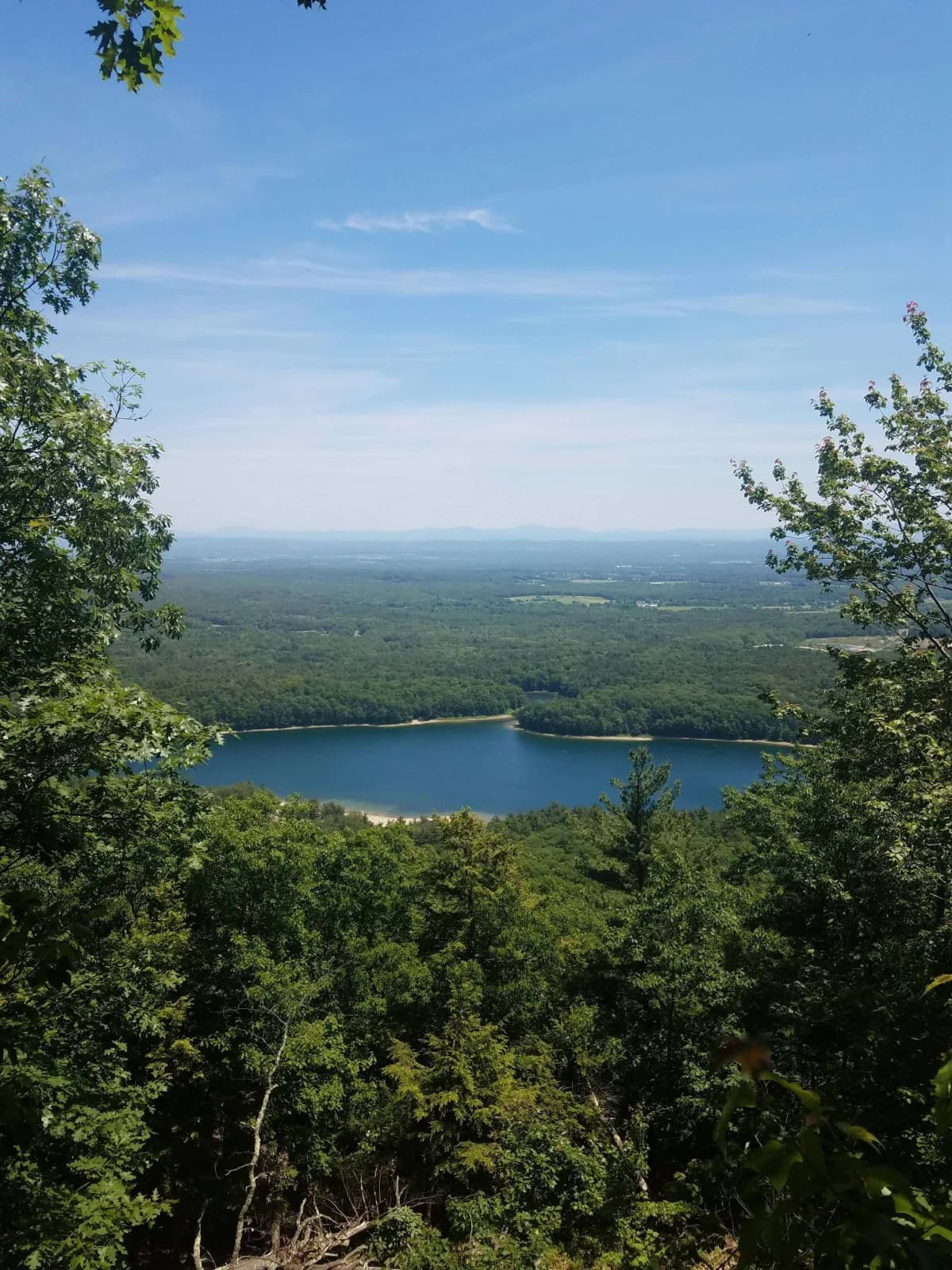Moreau Lake Beach swimming hole near Wilton, New York
