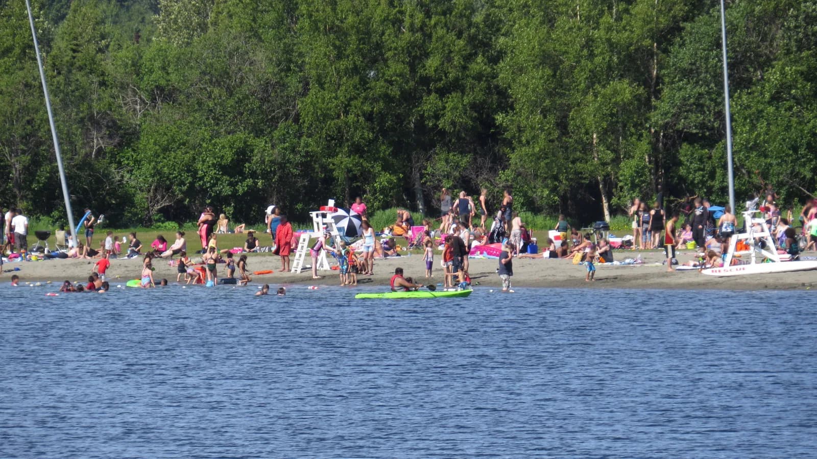 Jewel Lake Park swimming hole near Anchorage, Alaska