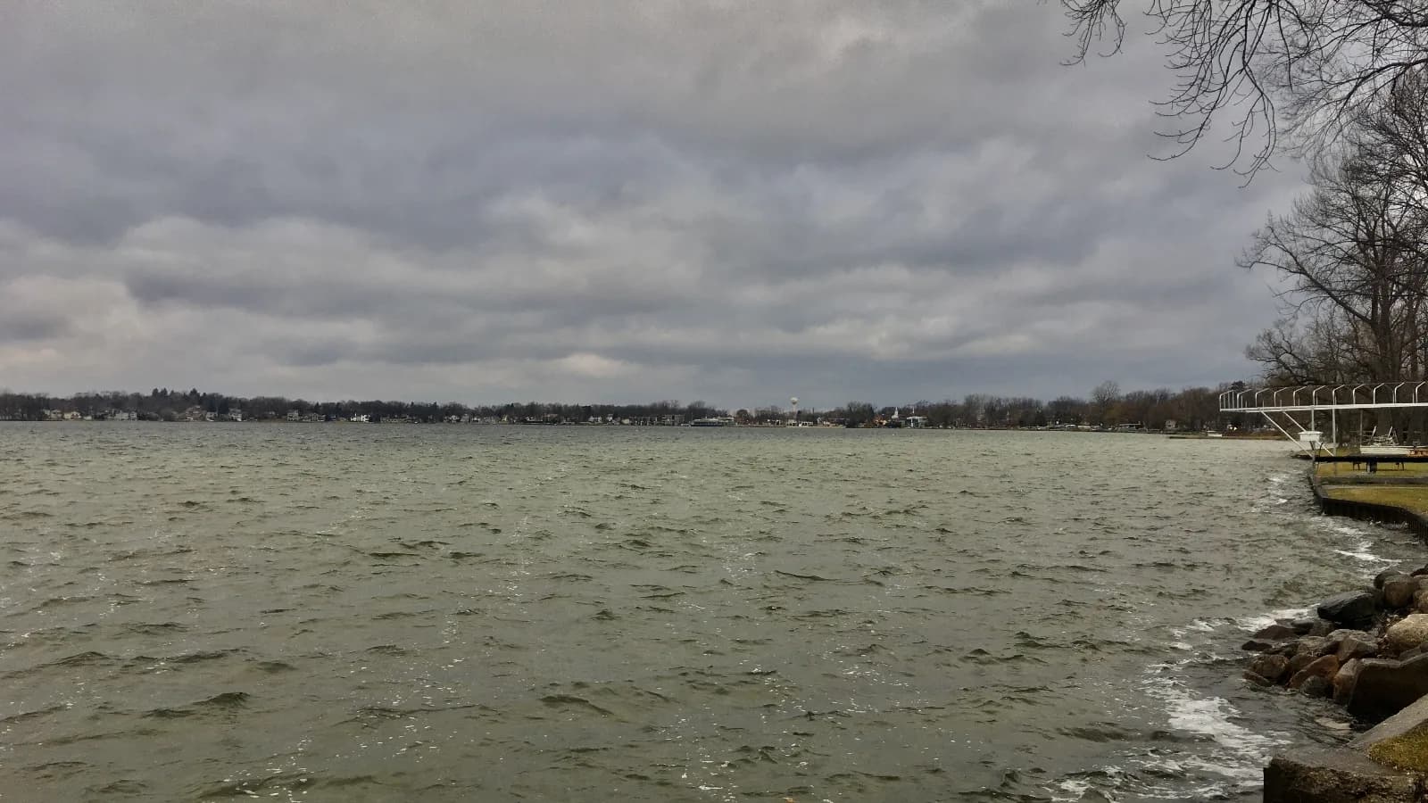 Lakeshore Park Beach swimming hole near Novi, Michigan