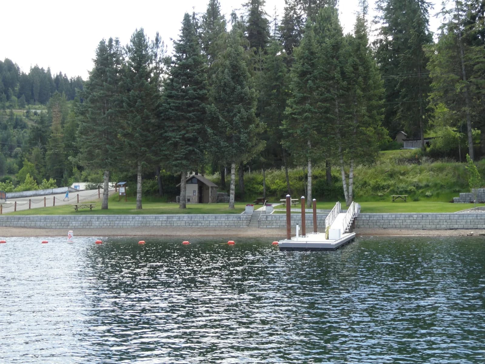 Carlin Bay Public Beach swimming hole near Harrison, Idaho