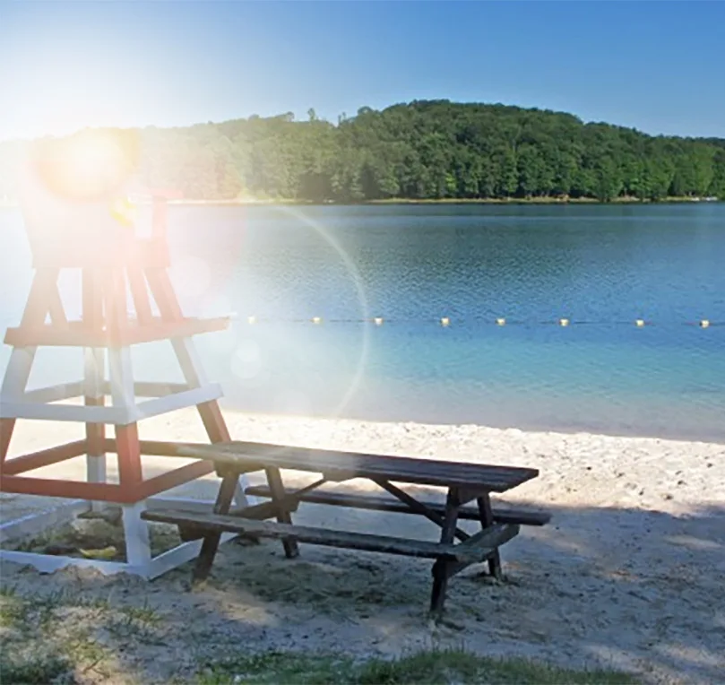 New Providence Beach swimming hole near DuBois, Pennsylvania