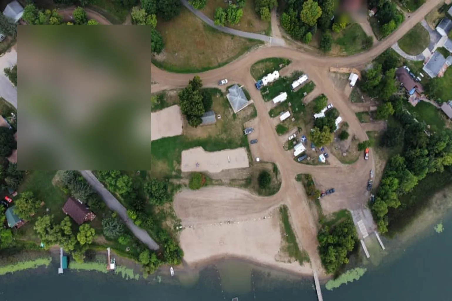 Hill City Park and Campground swimming hole near Hill City, Minnesota