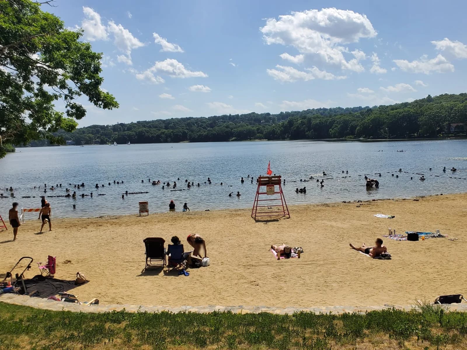 Shannon Beach swimming hole near Medford, Massachusetts