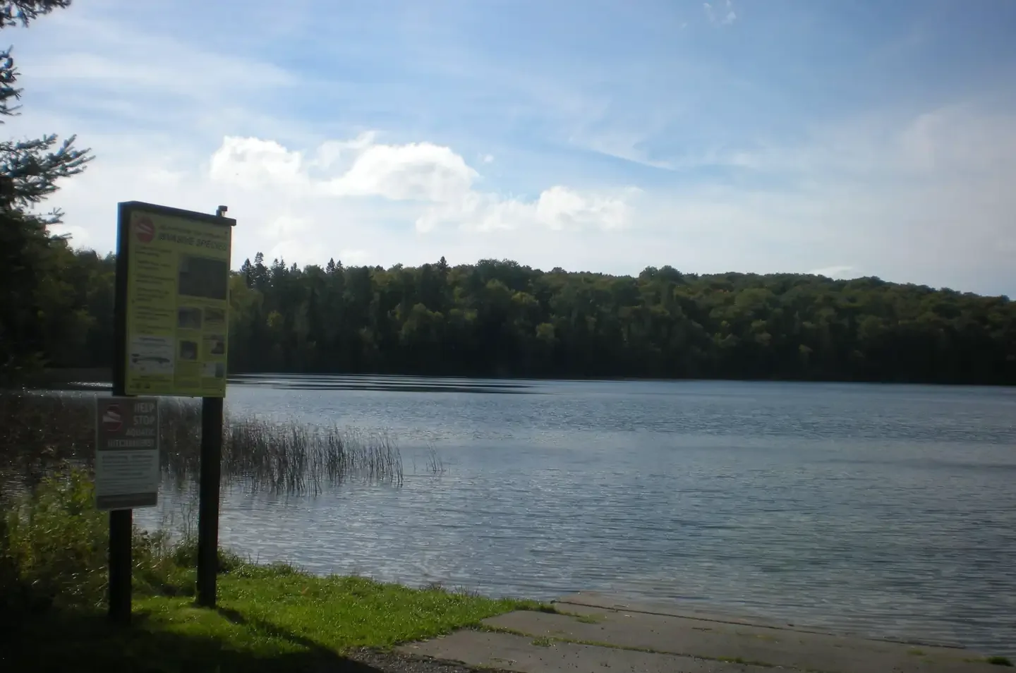 Lake Ottawa Recreation Area swimming hole near Iron River, Michigan