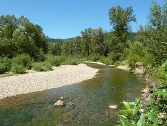 Bumblebee Campground swimming hole near Kingston, Idaho