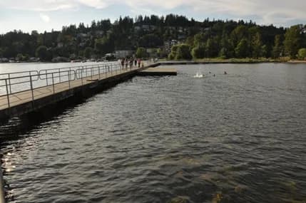 Juanita Beach Park swimming hole near Kirkland, Washington