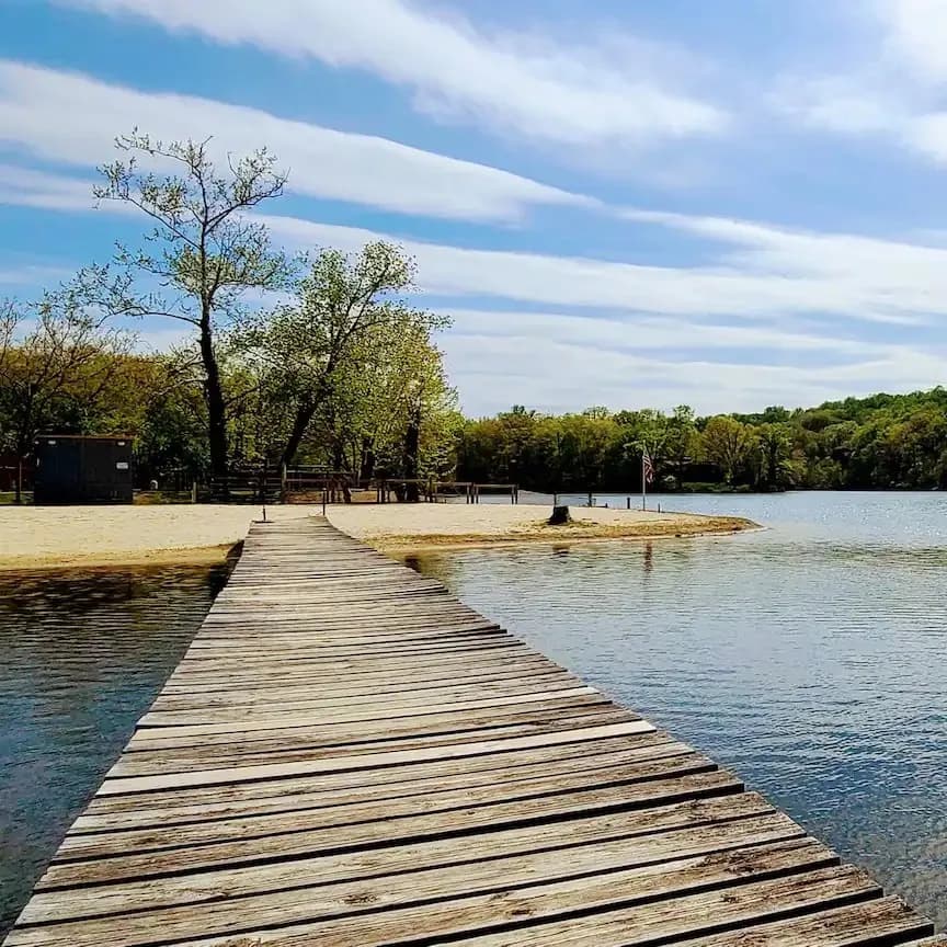 Mountain Lake Club swimming hole near Harpers Ferry, West Virginia