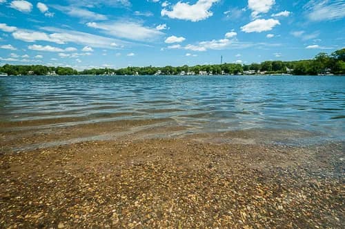 Mattatuck Beach swimming hole near Wolcott, Connecticut
