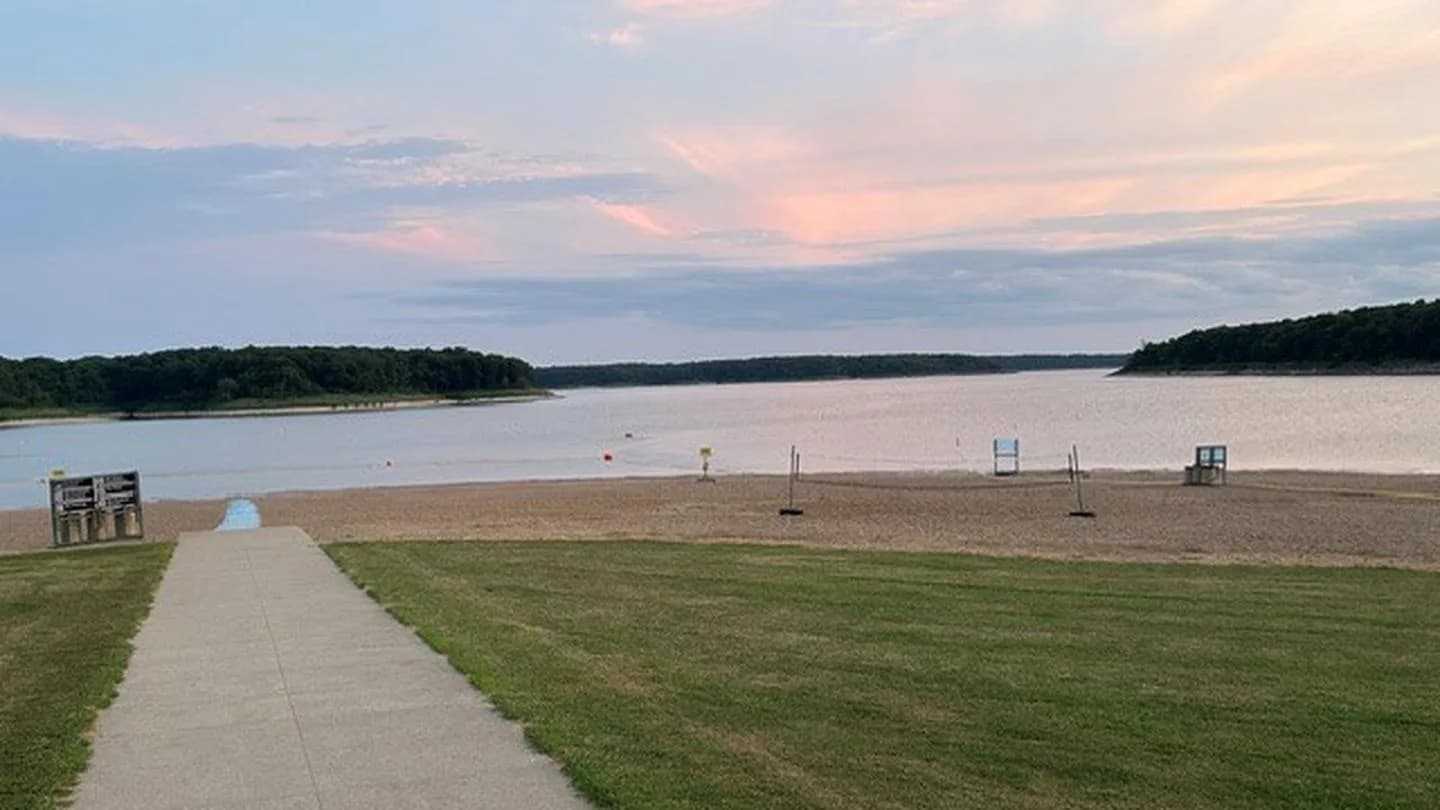 Spalding Swimming Beach swimming hole near Monroe City, Missouri