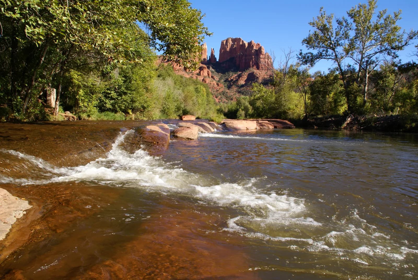 Crescent Moon Picnic Site swimming hole near Sedona, Arizona