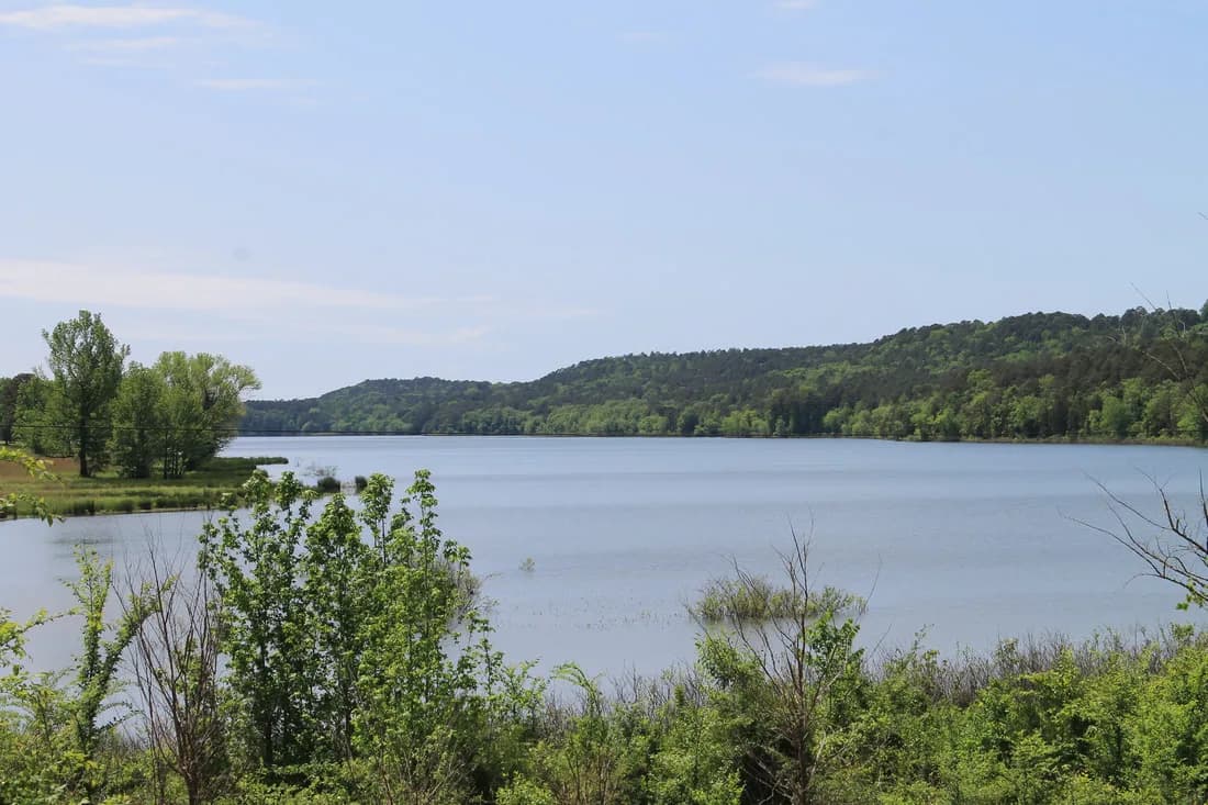 Lake Ludwig Public Beach swimming hole near Clarksville, Arkansas