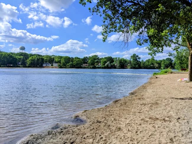 Mill Pond Swimming Beach swimming hole near Jordan, Minnesota
