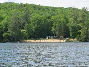 Treasure Island - Thetford, VT, USA swimming hole near Fairlee, Vermont