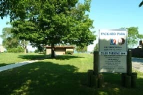 Packard Park and Beach Access swimming hole near South Haven, Michigan