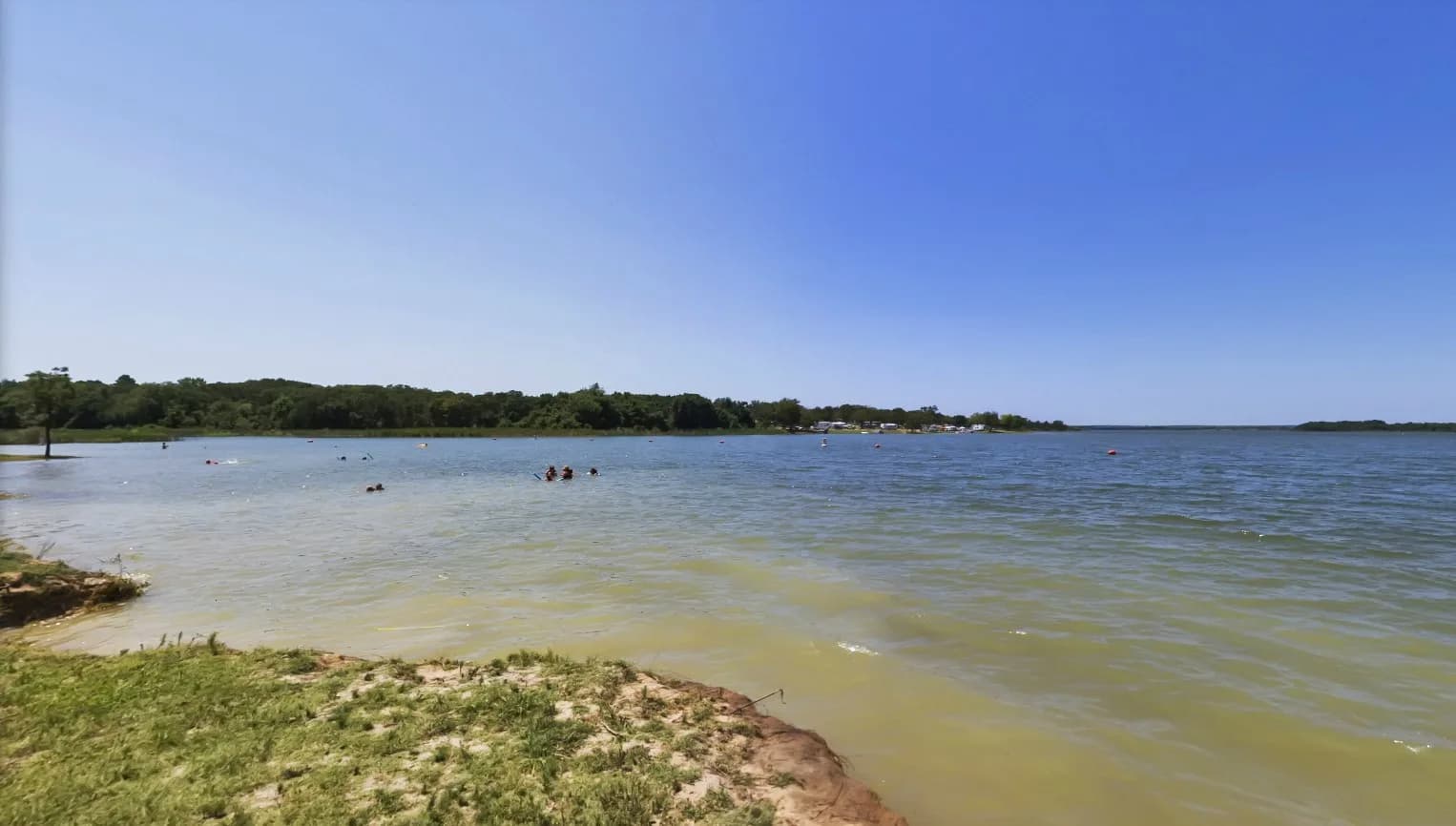 Sunset Beach Lake Murray swimming hole near Ardmore, Oklahoma
