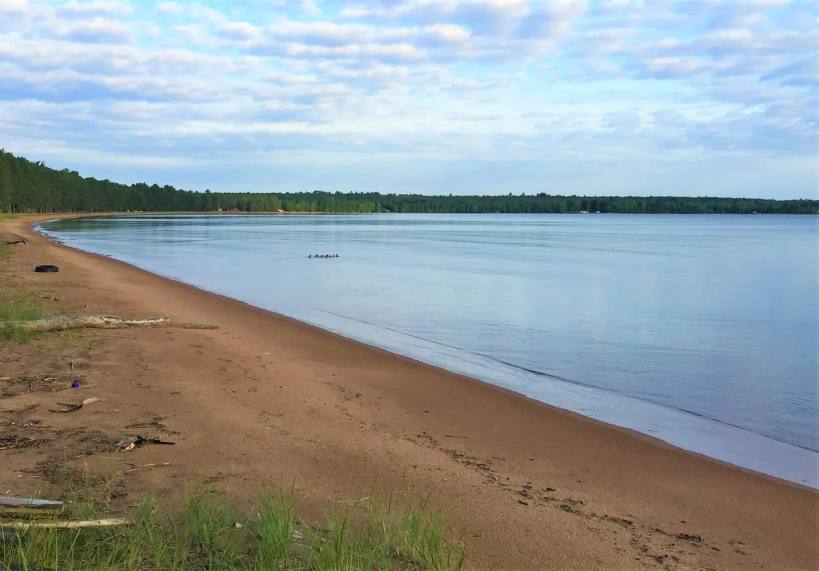 Second Sand Beach Park swimming hole near L'Anse, Michigan