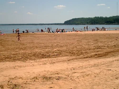 South Beach Park swimming hole near Marquette, Michigan