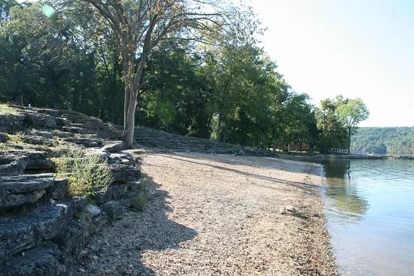 Marina - Public Beach #1 swimming hole near Brumley, Missouri