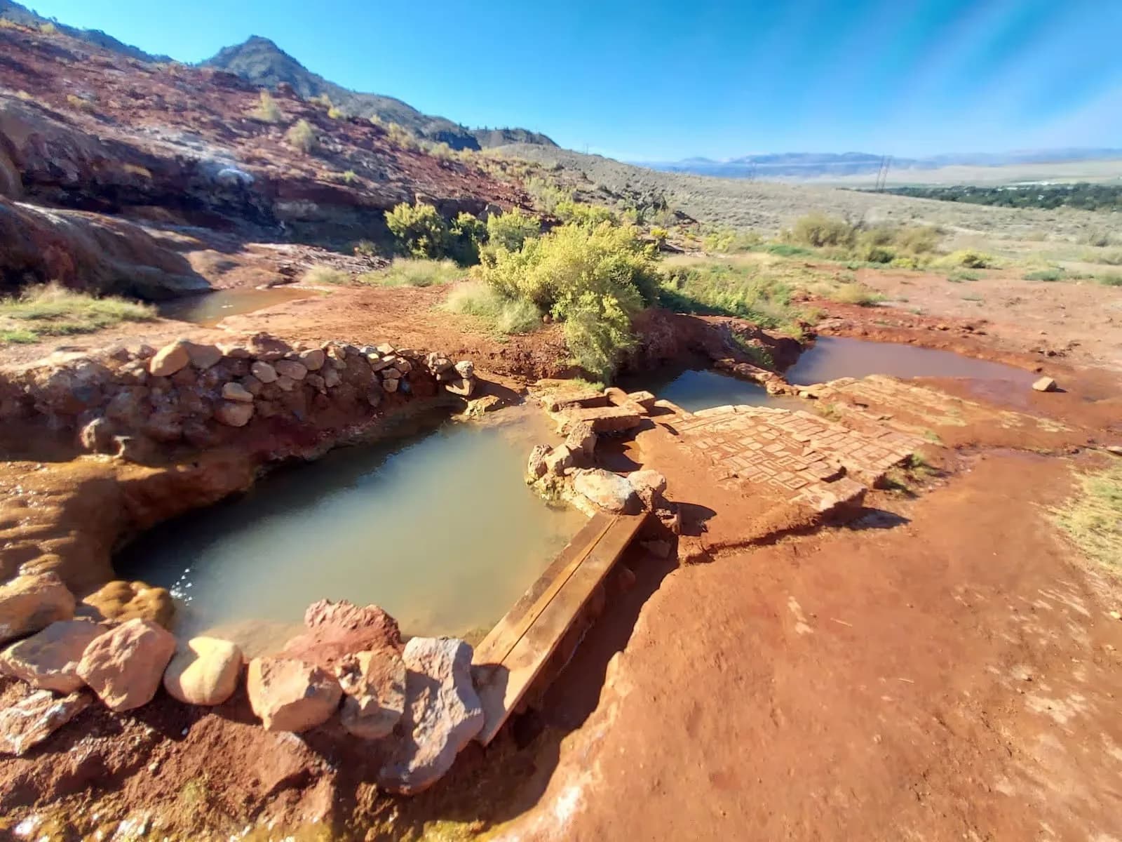 Red Hill Hot Springs swimming hole near Monroe, Utah