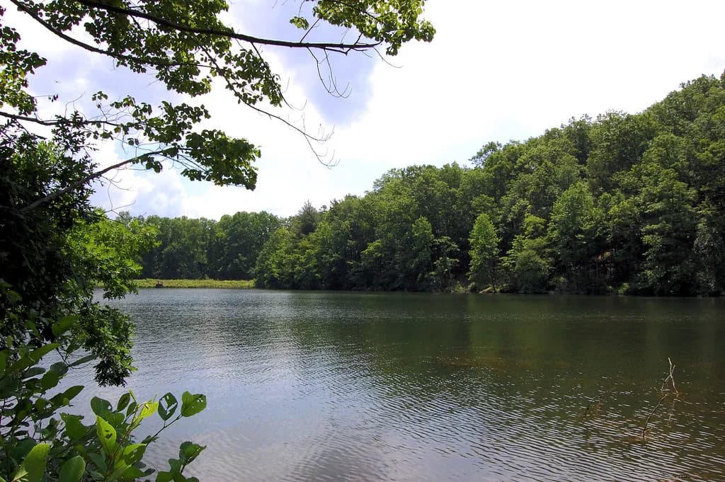 Chilhowee Recreation Area swimming hole near Benton, Tennessee