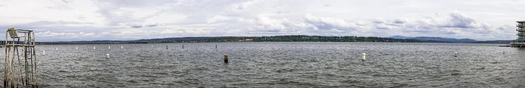 Madison Park Beach swimming hole near Seattle, Washington
