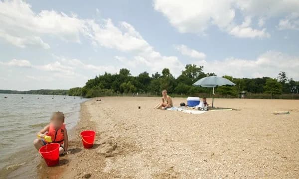 Clinton Beach swimming hole near De Witt, Illinois