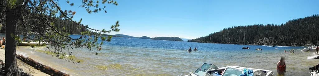 North Beach swimming hole near McCall, Idaho