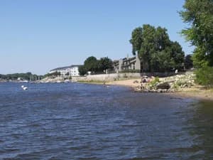 Black River Beach swimming hole near La Crosse, Wisconsin