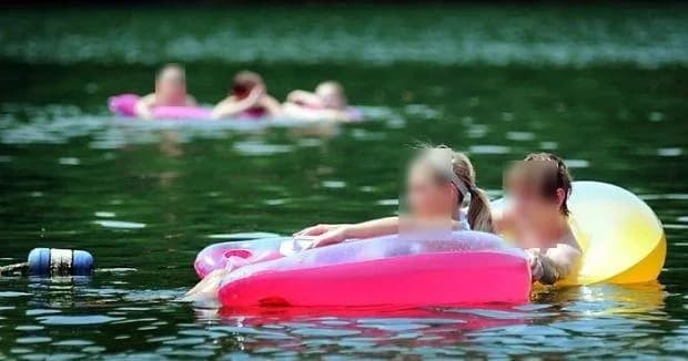 Hiniker Park swimming hole near Mankato, Minnesota