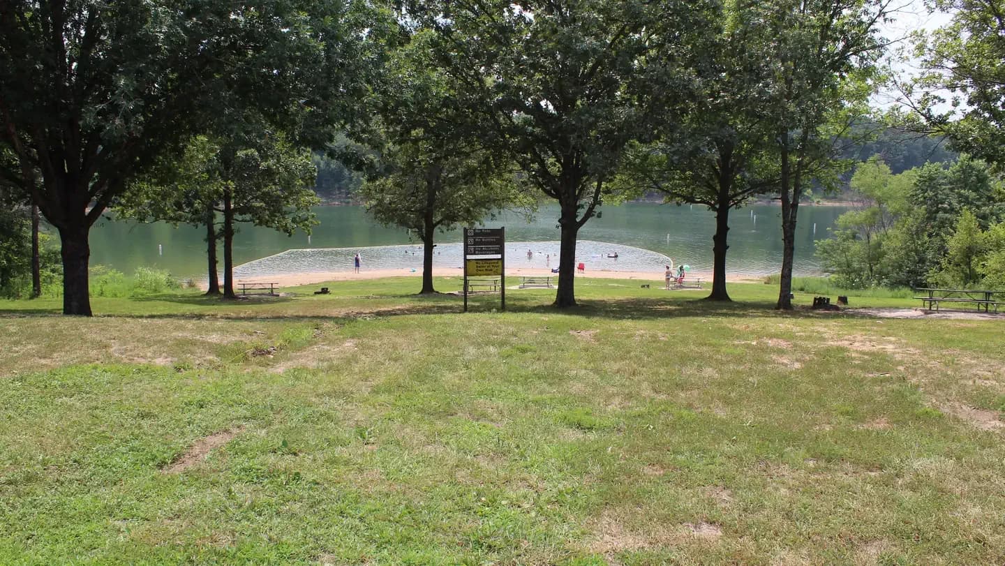 Masters Park Beach swimming hole near Aldrich, Missouri