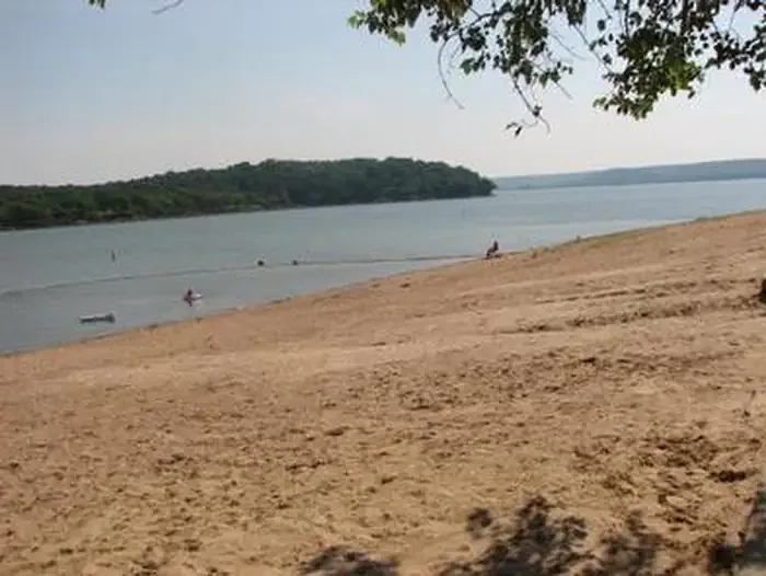Fort Gibson Lake swimming hole near Toppers, Oklahoma