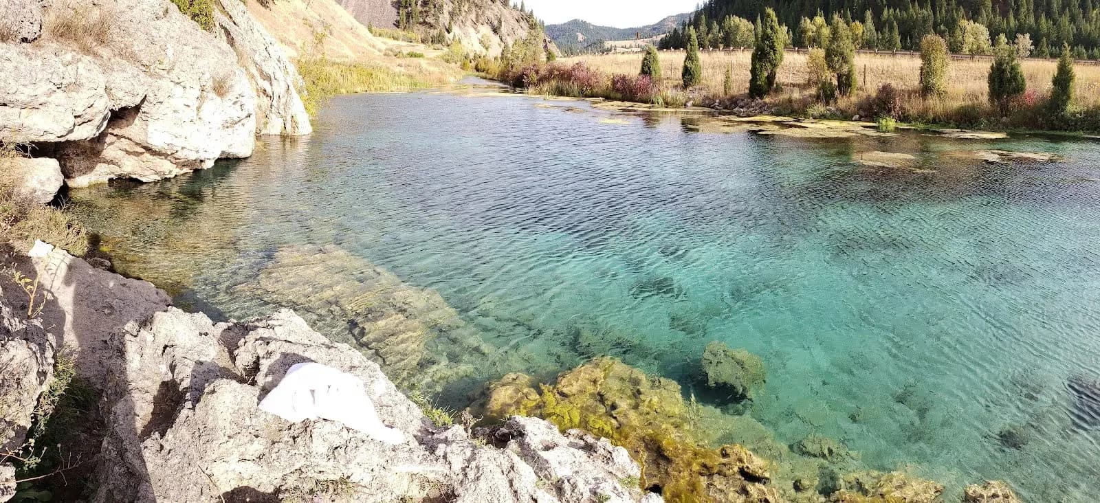 Nimrod Hot Springs swimming hole near Byrne, Montana