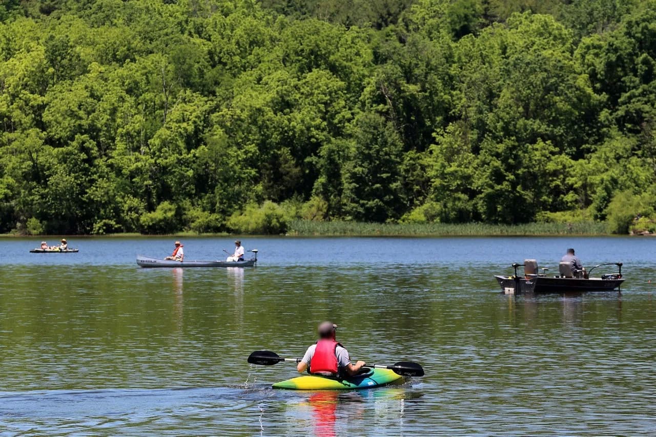 Gifford Pinchot State Park swimming hole near Lewisberry, Pennsylvania