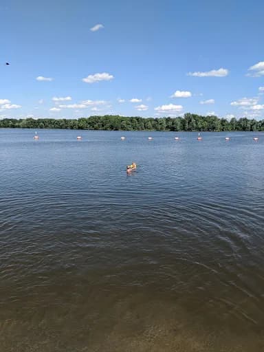 Crab Orchard Beach - swimming hole near Carterville, Illinois
