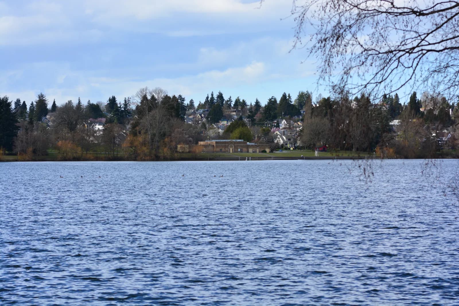 West Green Lake Beach swimming hole near Seattle, Washington