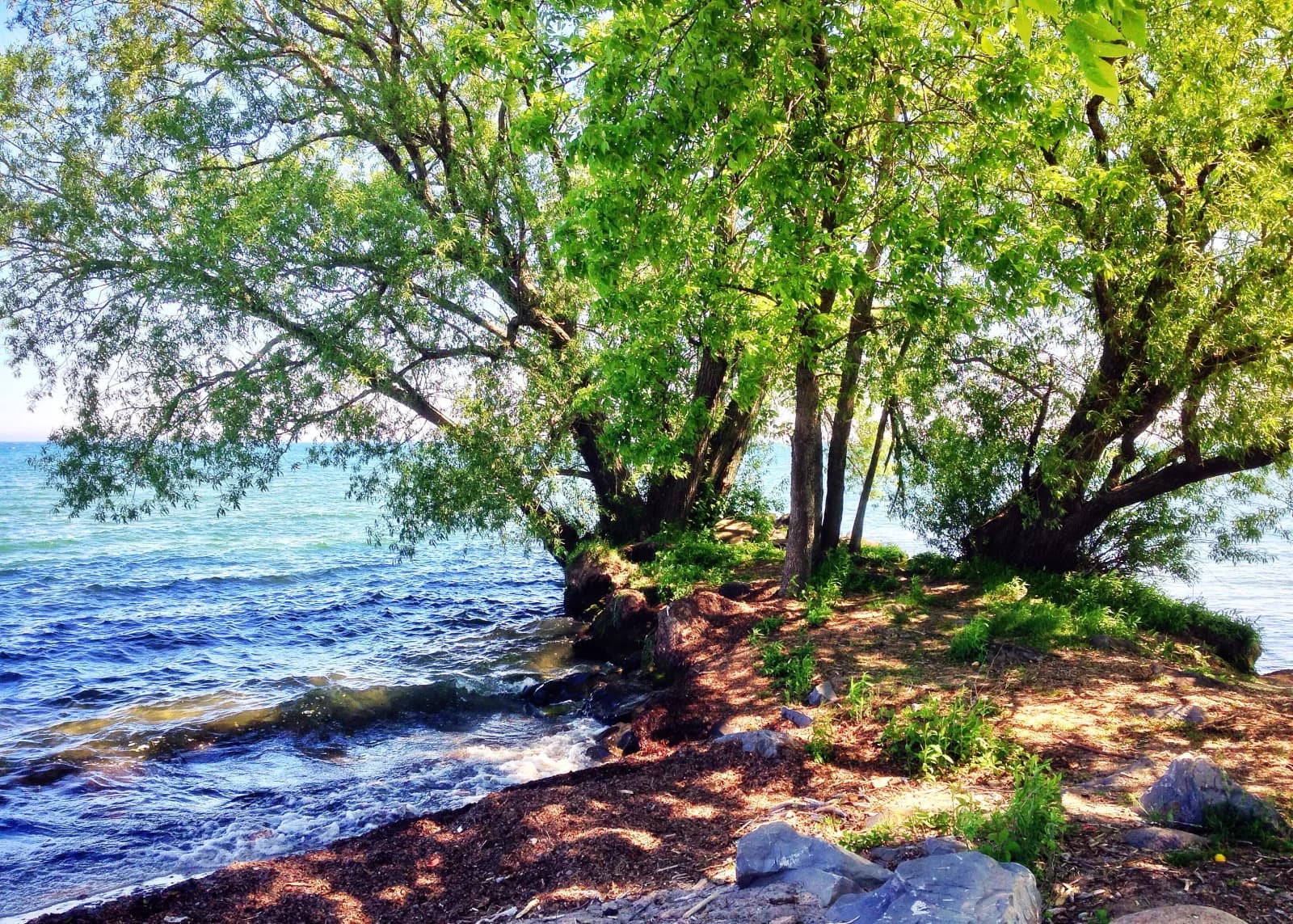 Hamlin Beach State Park swimming hole near Hamlin, New York