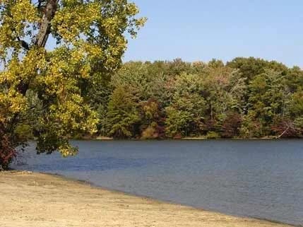 Pymatuning State Park (Ohio) - Main Beach swimming hole near Andover, Ohio