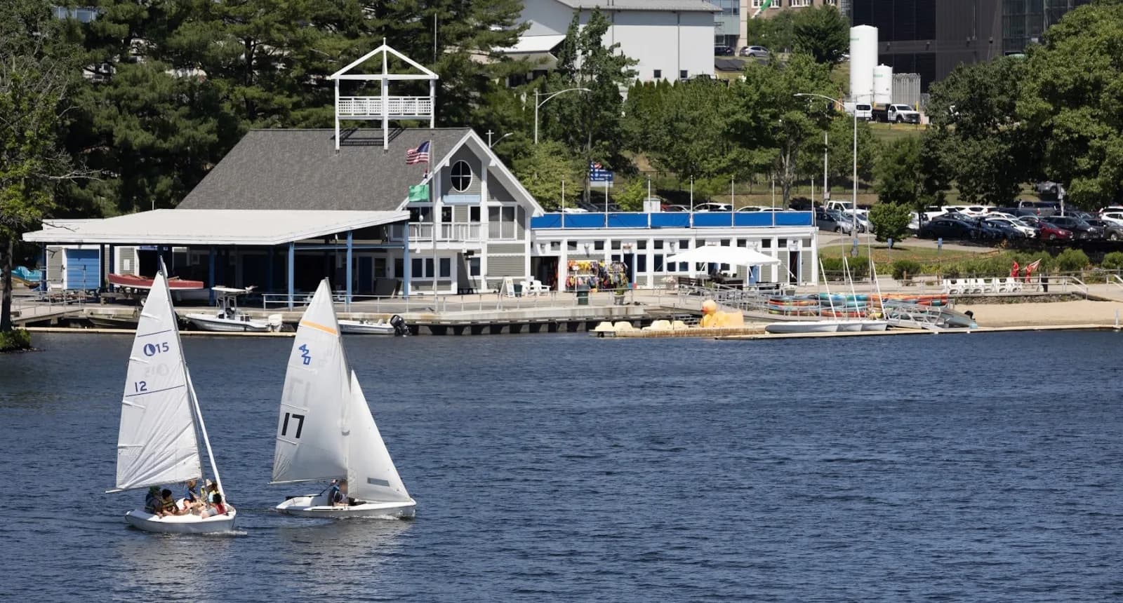 Quinsigamond State Park- Regatta Point swimming hole near Worcester, Massachusetts