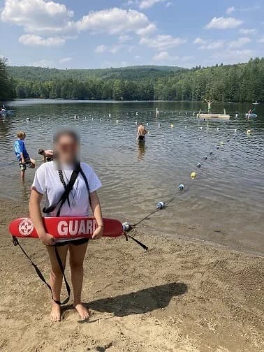 Donnelly Beach swimming hole near Olmstedville, New York