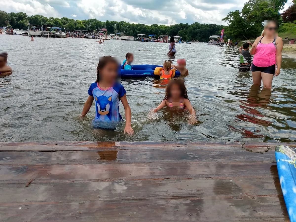 Van Buren Park Beach swimming hole near Belleville, Michigan