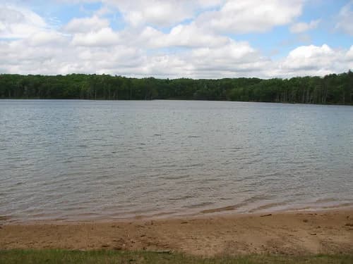 Loon Lake swimming hole near Rose City, Michigan