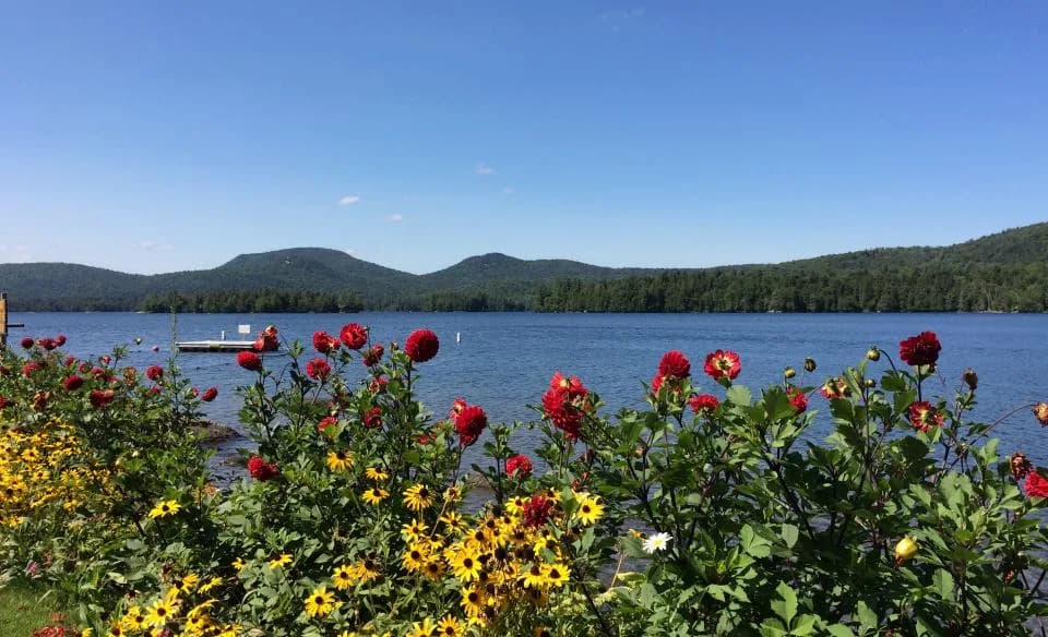 Blue Mountain Lake swimming hole near Blue Mountain Lake, New York