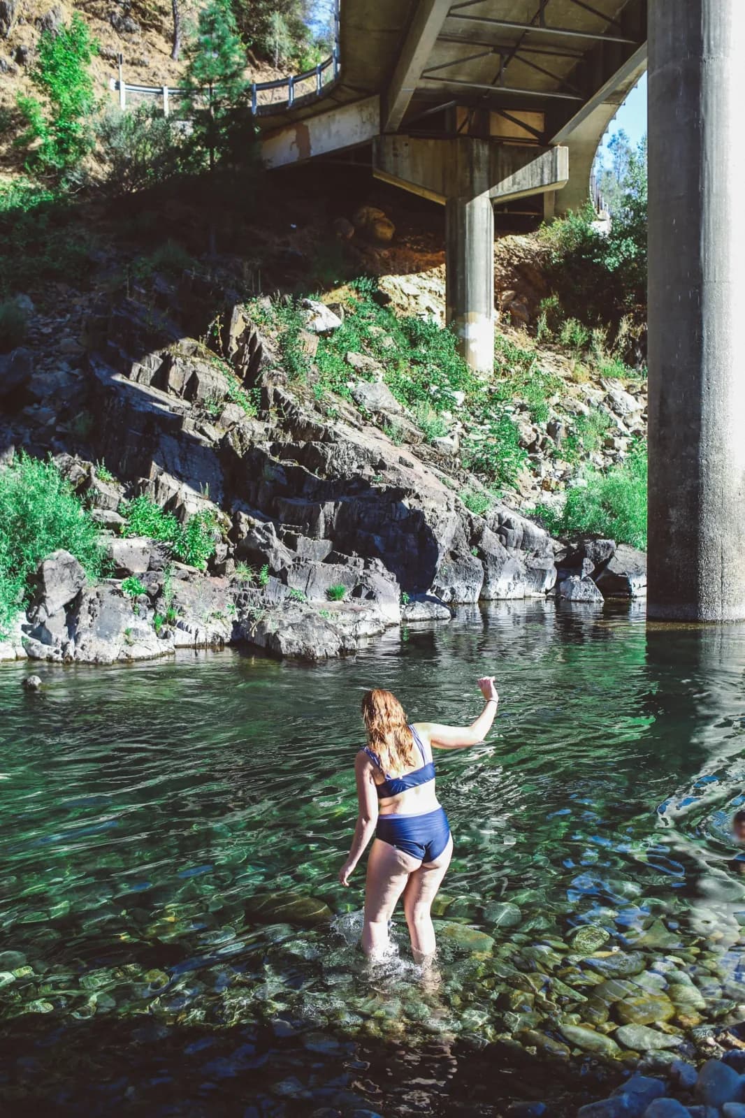 Auburn Swim Hole on American River swimming hole near Auburn, California