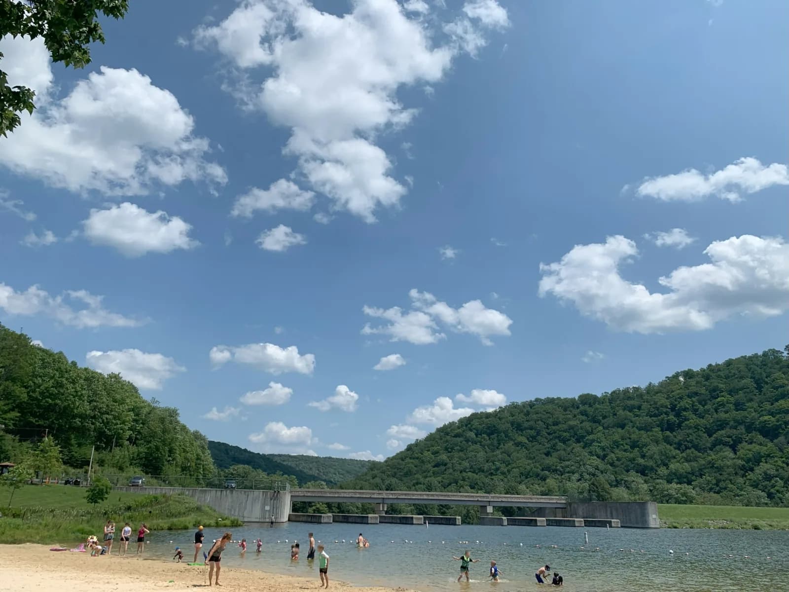 Lyman Run State Park Office swimming hole near Galeton, Pennsylvania