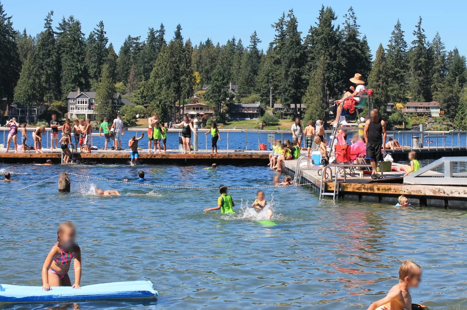Pine Lake swimming hole near Sammamish, Washington
