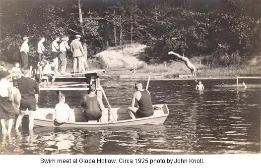 Globe Hollow Swimming Area swimming hole near Manchester, Connecticut