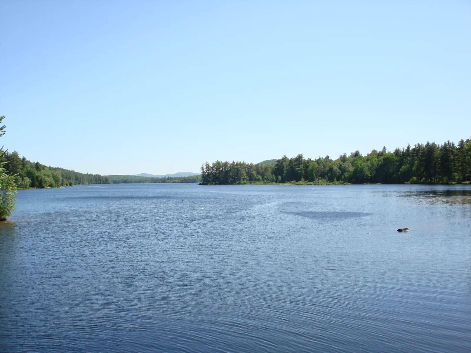 Denmark Town Beach swimming hole near Denmark, Maine