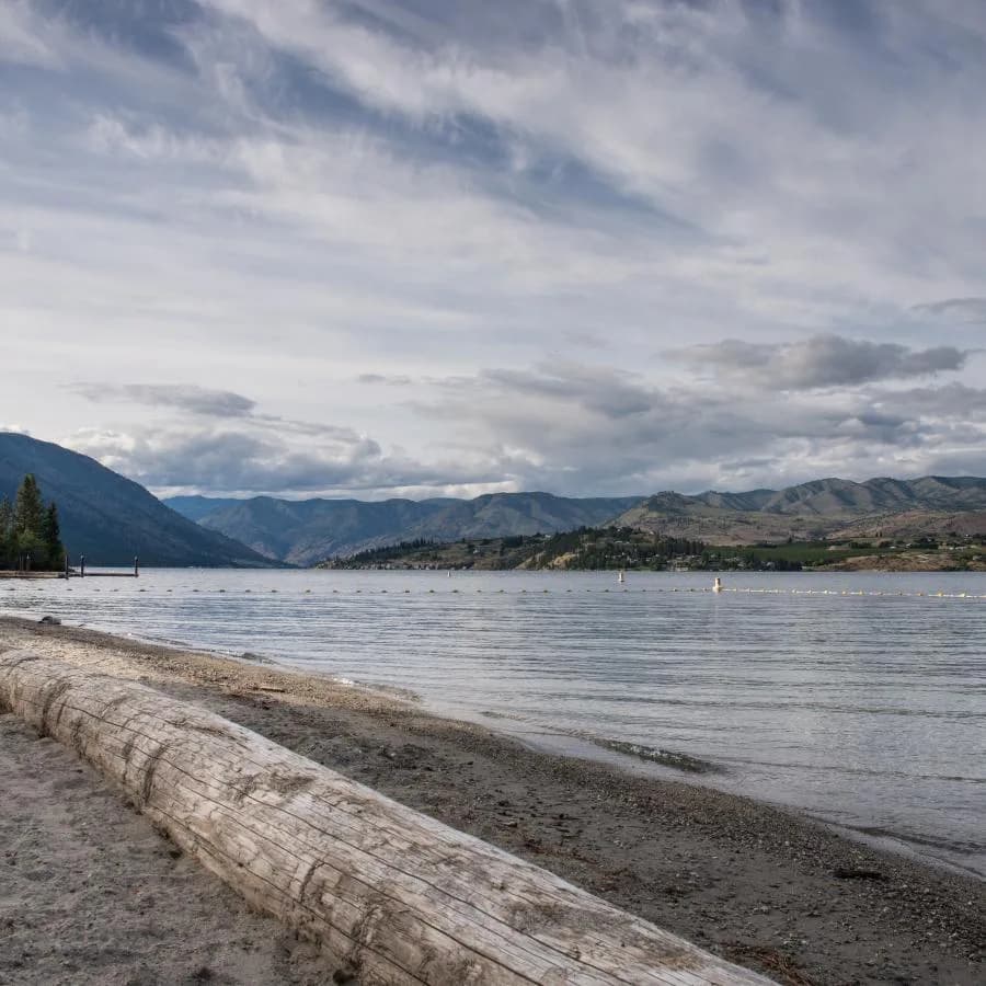 Lake Chelan State Park swimming hole near Chelan, Washington